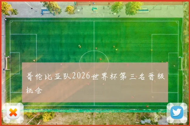 哥伦比亚队2026世界杯第三名晋级机会